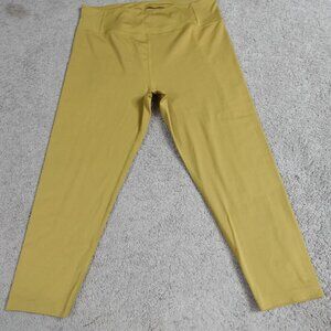 Girlfriend Collective Pants 4XL Yellow Mustard High Rise Capri Leggings